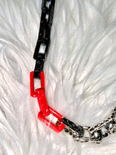 Load image into Gallery viewer, Glam Couture Accessories™ - Red “L-U-V” Monogram Chain Necklace
