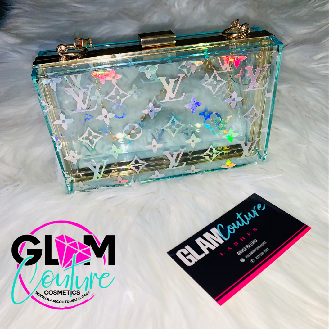 Glam (Inspired) Merch™ - Custom “L-U-V” Acrylic Clutch