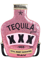 Load image into Gallery viewer, Glam (Inspired) Merch™ - Pink Sparkle Tequila Purse
