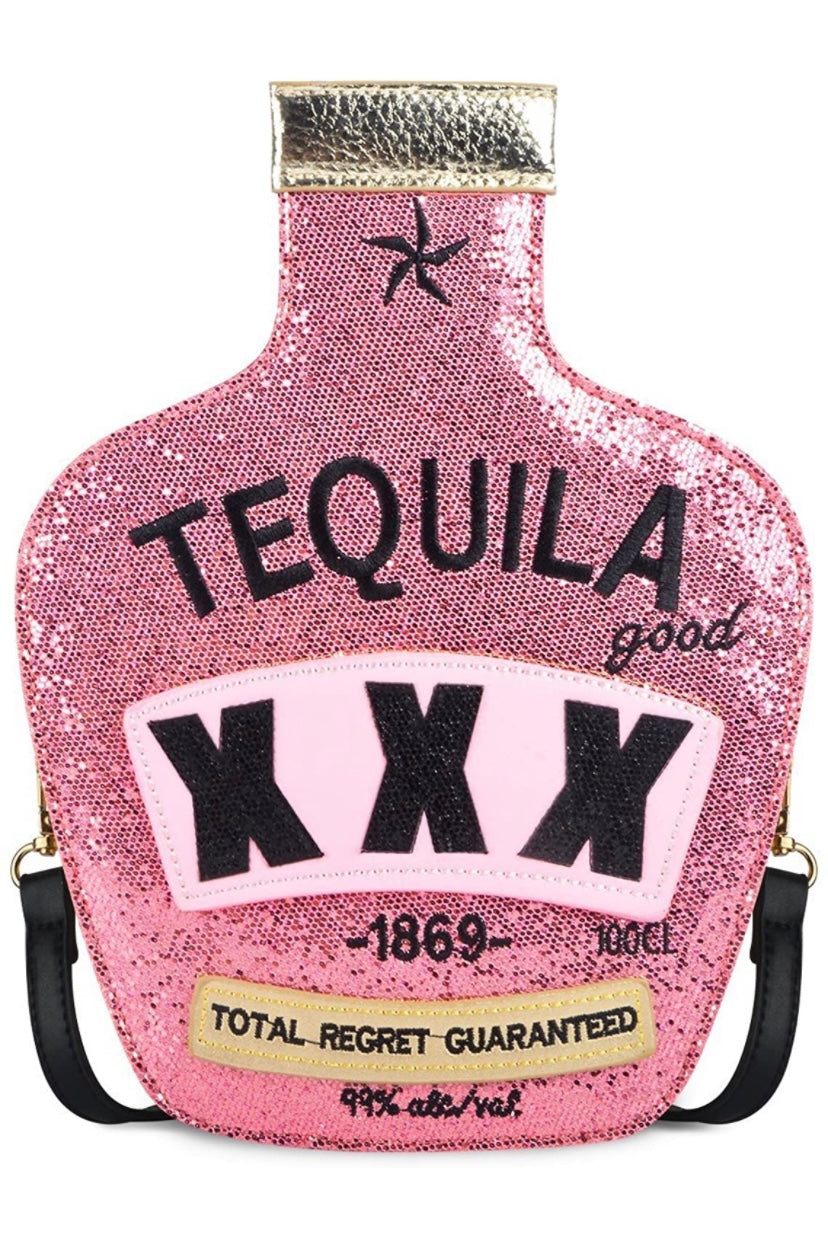 Glam (Inspired) Merch™ - Pink Sparkle Tequila Purse