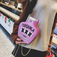 Load image into Gallery viewer, Glam (Inspired) Merch™ - Pink Sparkle Tequila Purse
